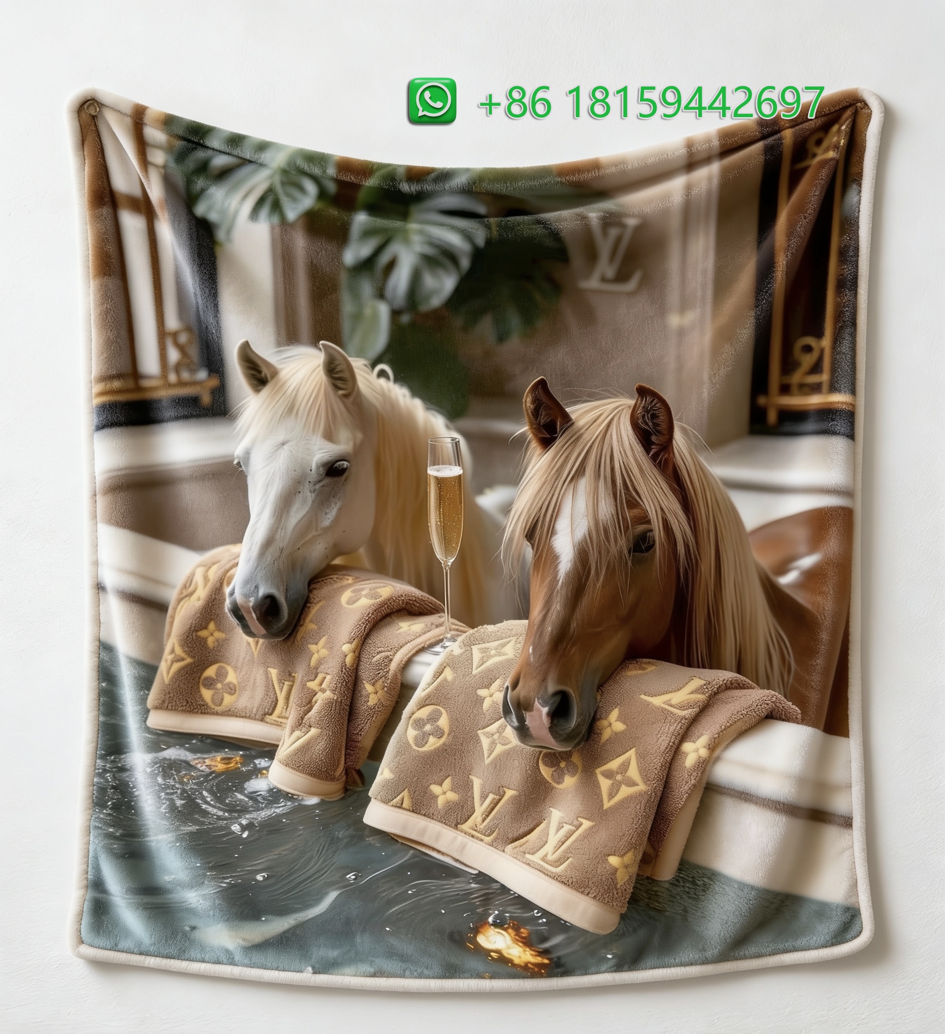 Louis Vuitton Throw Blankets